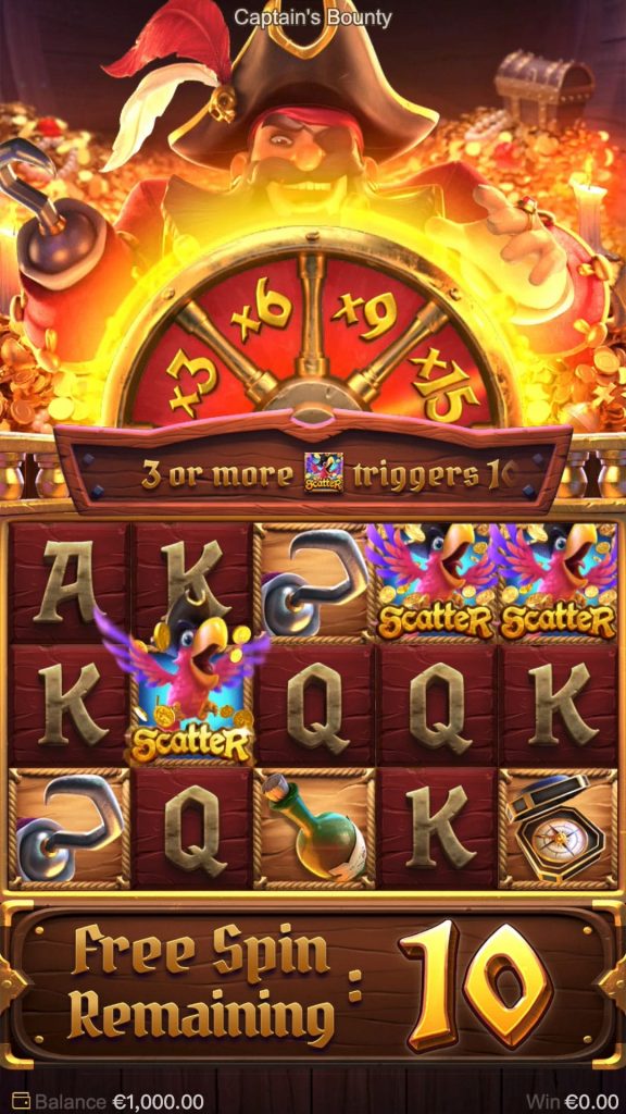 Captain's Bounty Feature FreeSpins